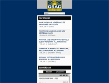 Tablet Screenshot of gsacsports.org